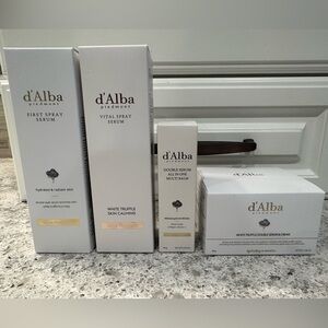 D’Alba White Truffle First & Vital Spray All in 1 Multi Balm Double Serum Cream